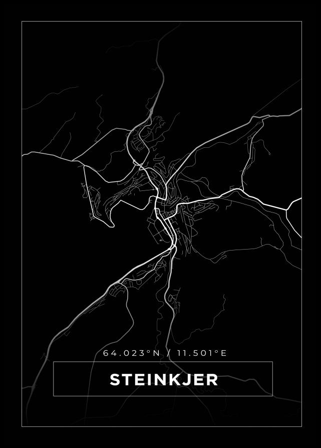 Mapa - Steinkjer - Cartel Negro