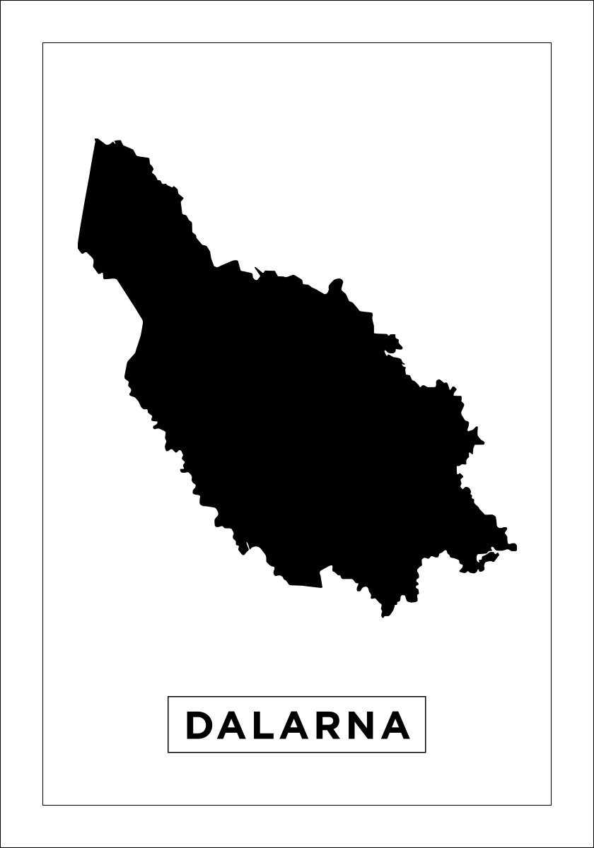 Compra Mapa - Dalarna - Cartel Blanco Aquí - Bgastore.es