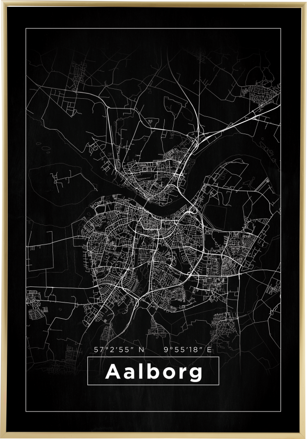 Mapa - Aalborg - Cartel Negro