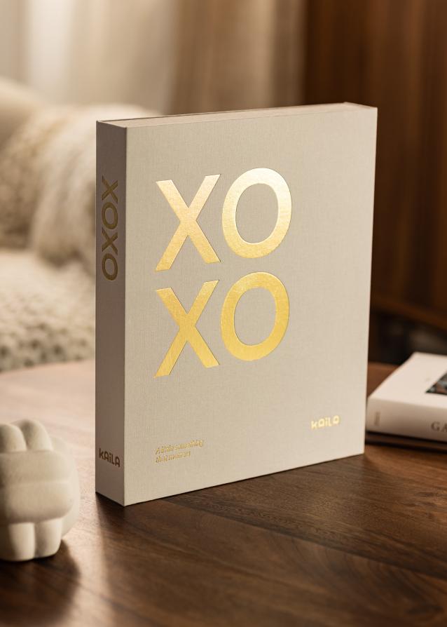 KAILA XOXO Crema - Coffee Table Photo Álbum (60 Páginas negras / 30 hojas)