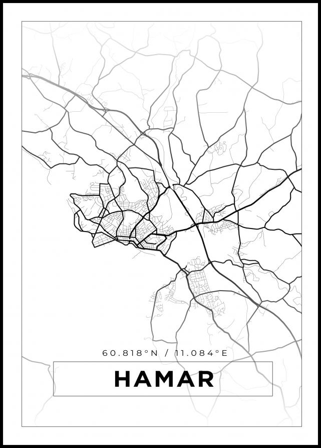 Mapa - Hamar - Cartel blanco