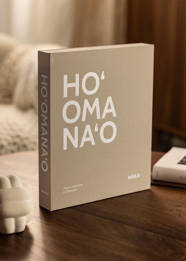 KAILA HO'OMANA'O - Coffee Table Photo Álbum (60 Páginas negras / 30 hojas)