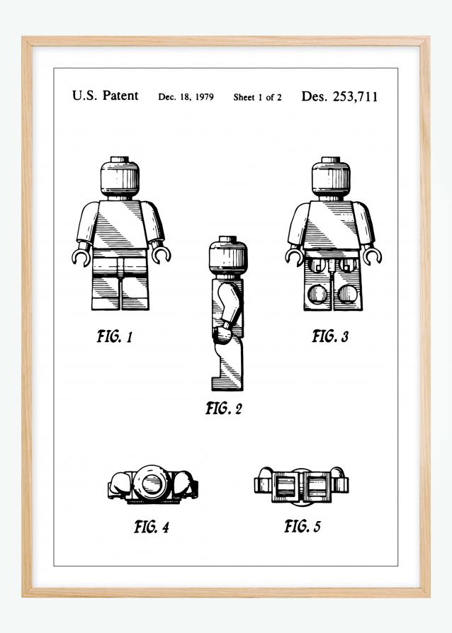 Dibujo de patente - Lego I Póster