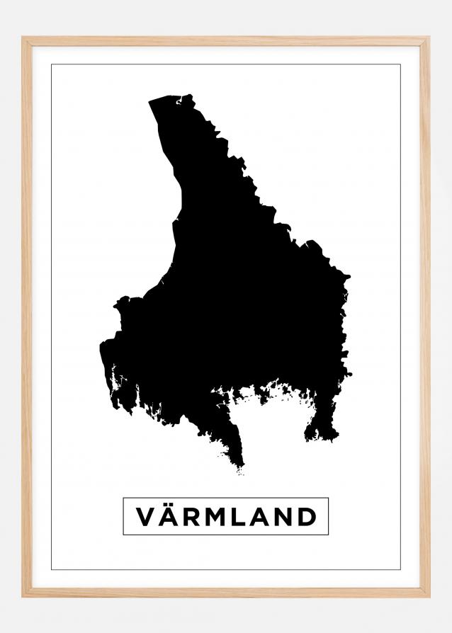 Mapa - Värmland - Cartel Blanco