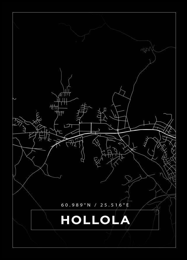 Mapa - Hollola - Cartel Negro