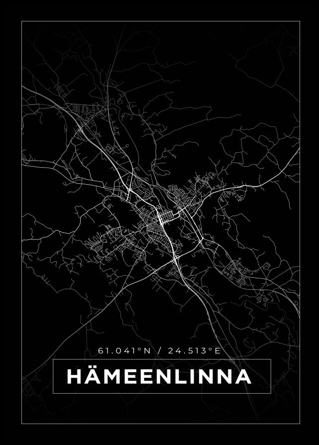 Mapa - Hämeenlinna - Cartel Negro