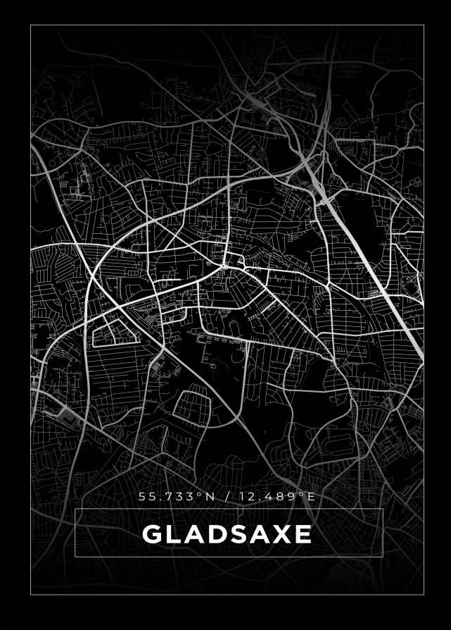 Mapa - Gladsaxe - Cartel Negro