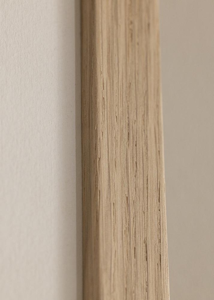 Marco roble madera 35x90 cm - Paspartús Blanco 25x80 cm