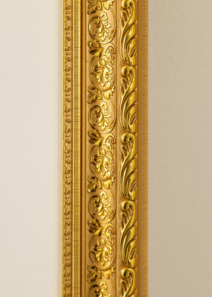 Marco Ornate Oro 40x50 cm - Passepartout Blanco 30x41 cm