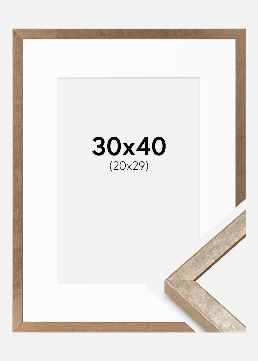 Product Image for Marco Ares Latón 30x40 cm - Paspartús Blanco 21x30 cm