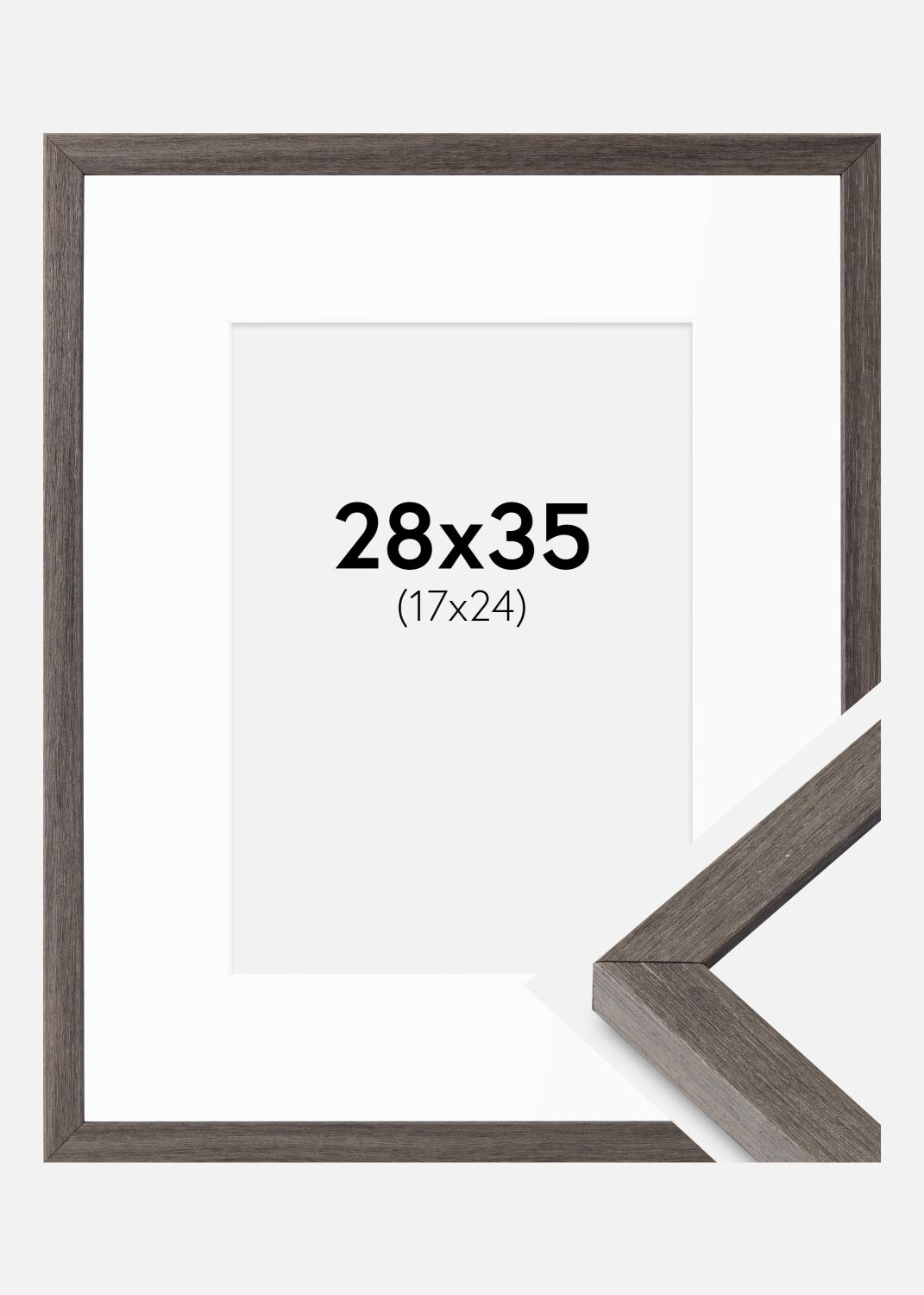 Product Image for Marco Ares Gris Roble 28x35 cm - Paspartús Blanco 18x25 cm