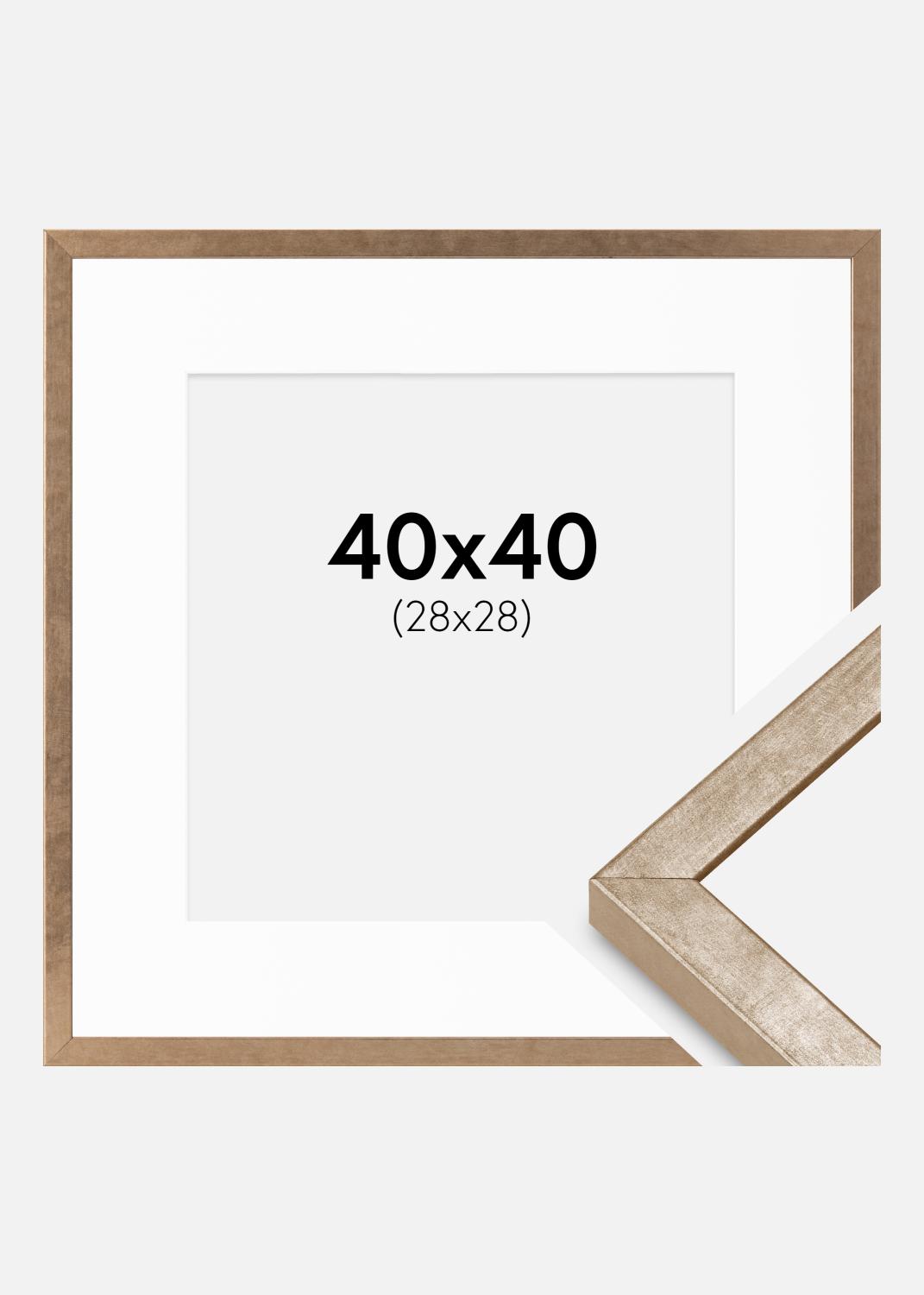 Product Image for Marco Ares Latón 40x40 cm - Paspartús Blanco 29x29 cm
