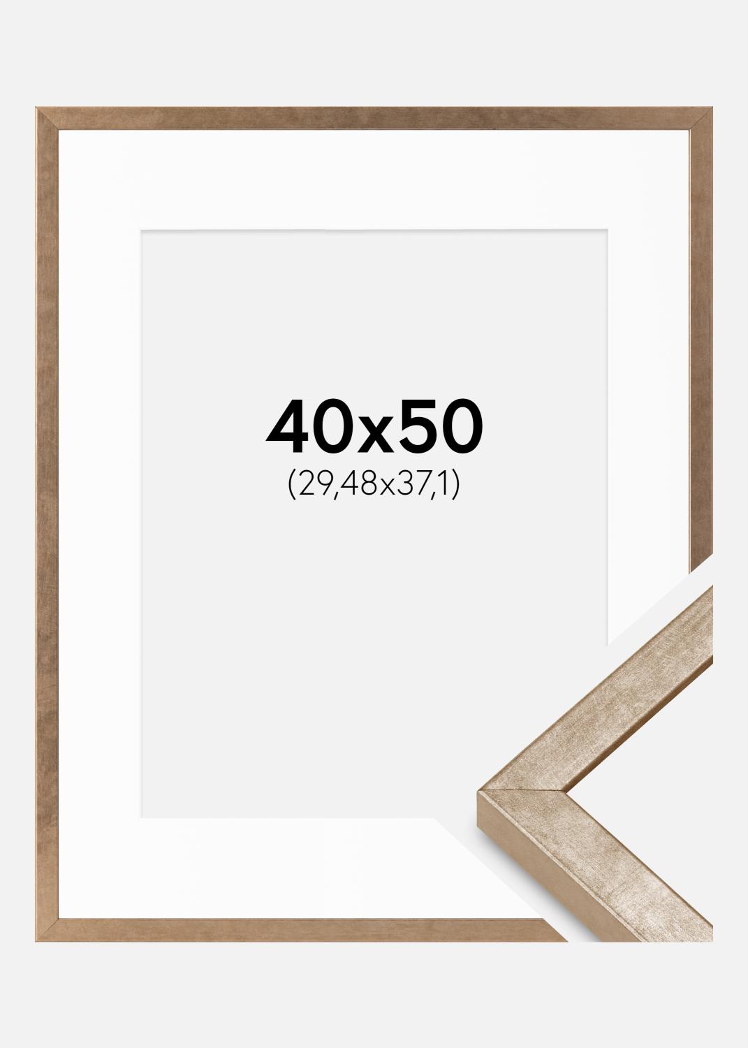 Product Image for Marco Ares Latón 40x50 cm - Paspartús Blanco 12x15 inches