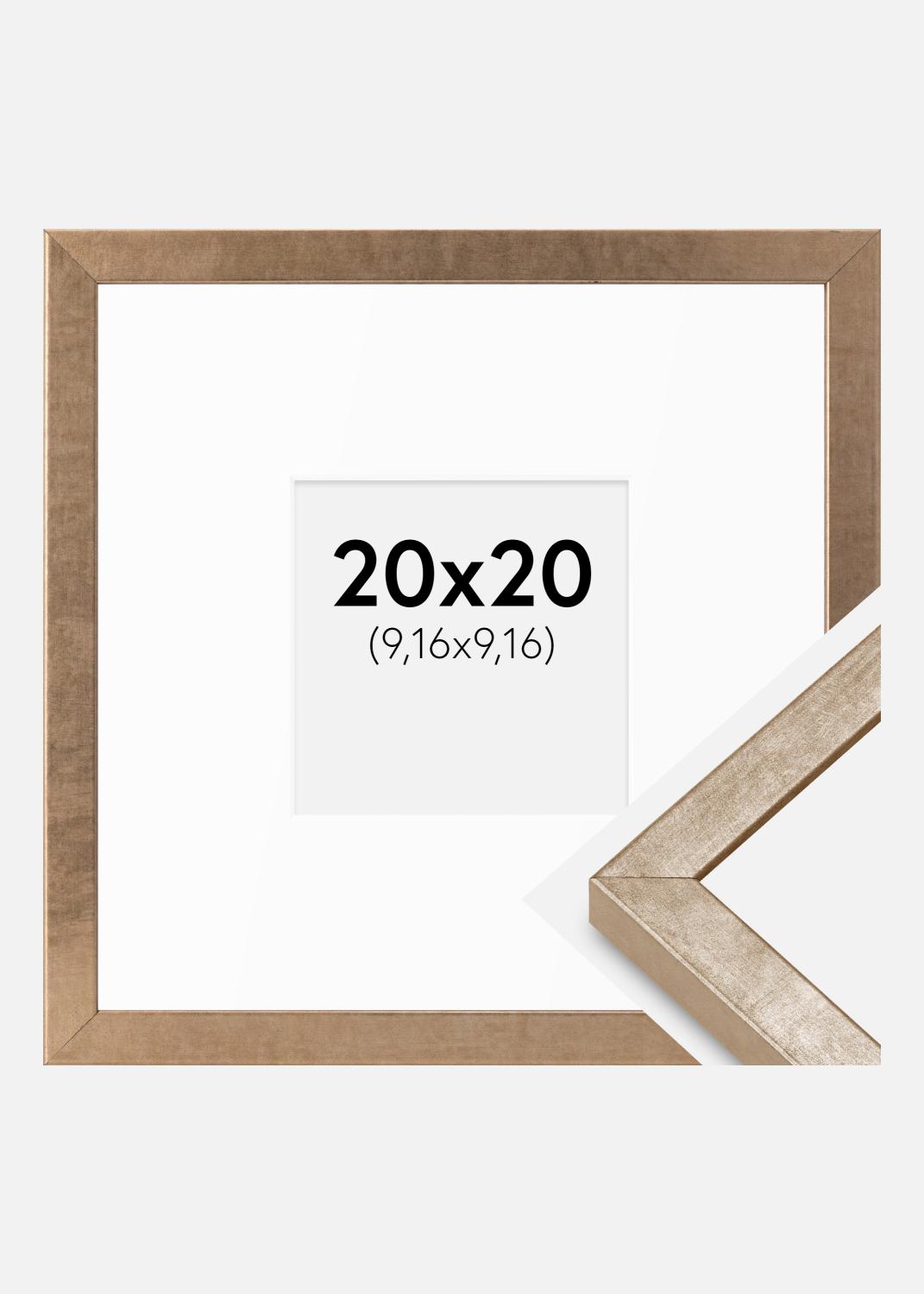Product Image for Marco Ares Latón 20x20 cm - Paspartús Blanco 4x4 inches
