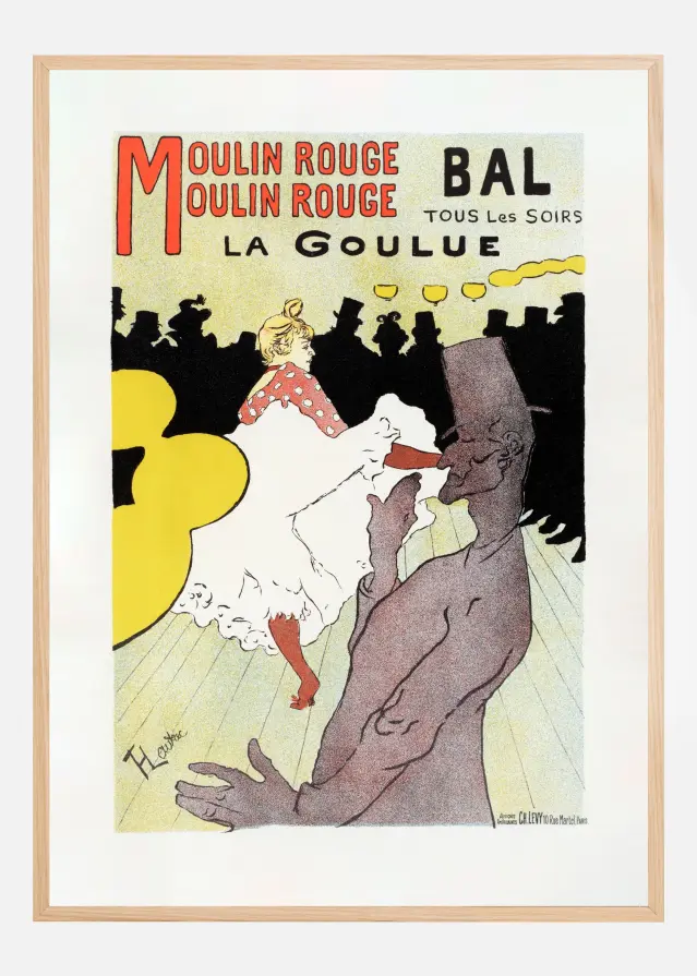 Affiche Pour Le Moulin Rouge la Goulue (1898 Póster