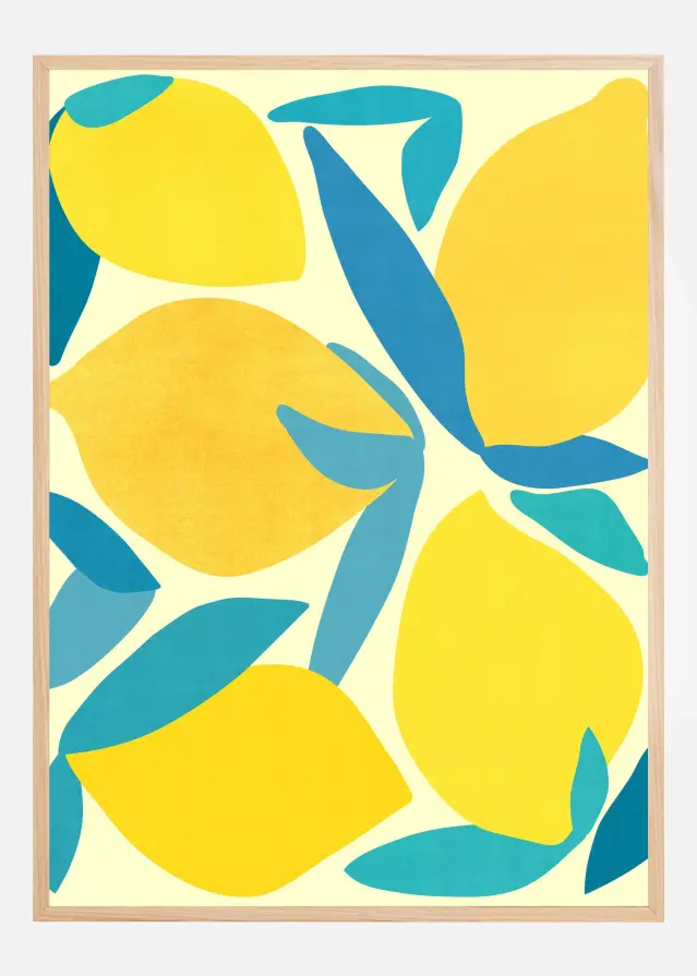 Lemon Shapes Póster