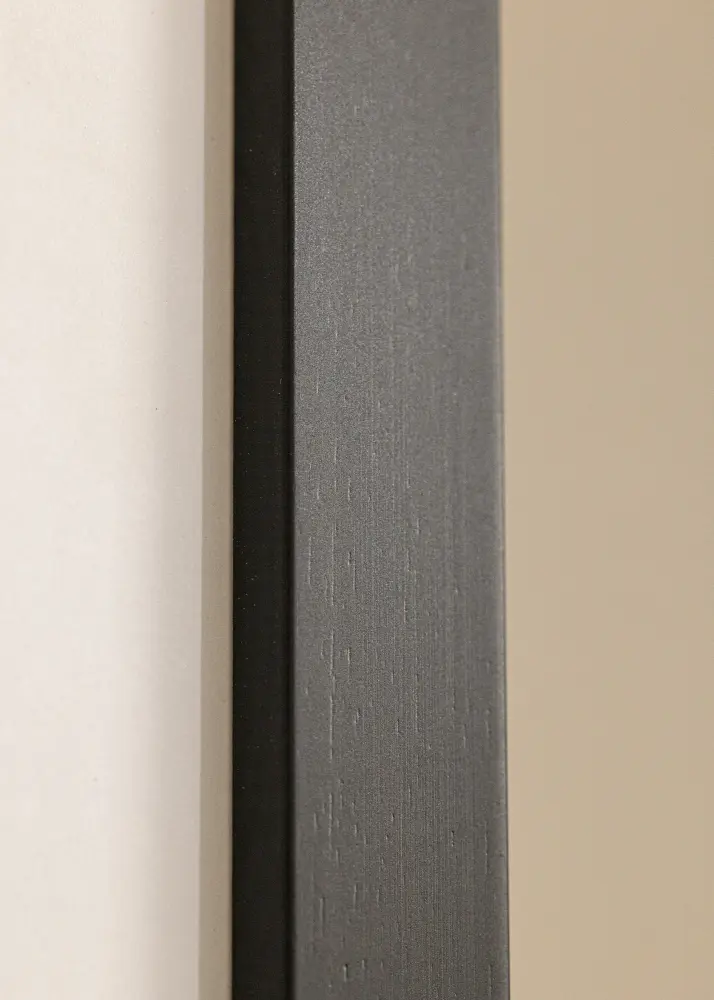 Marco negro madera 35x90 cm - Paspartús Blanco 25x80 cm