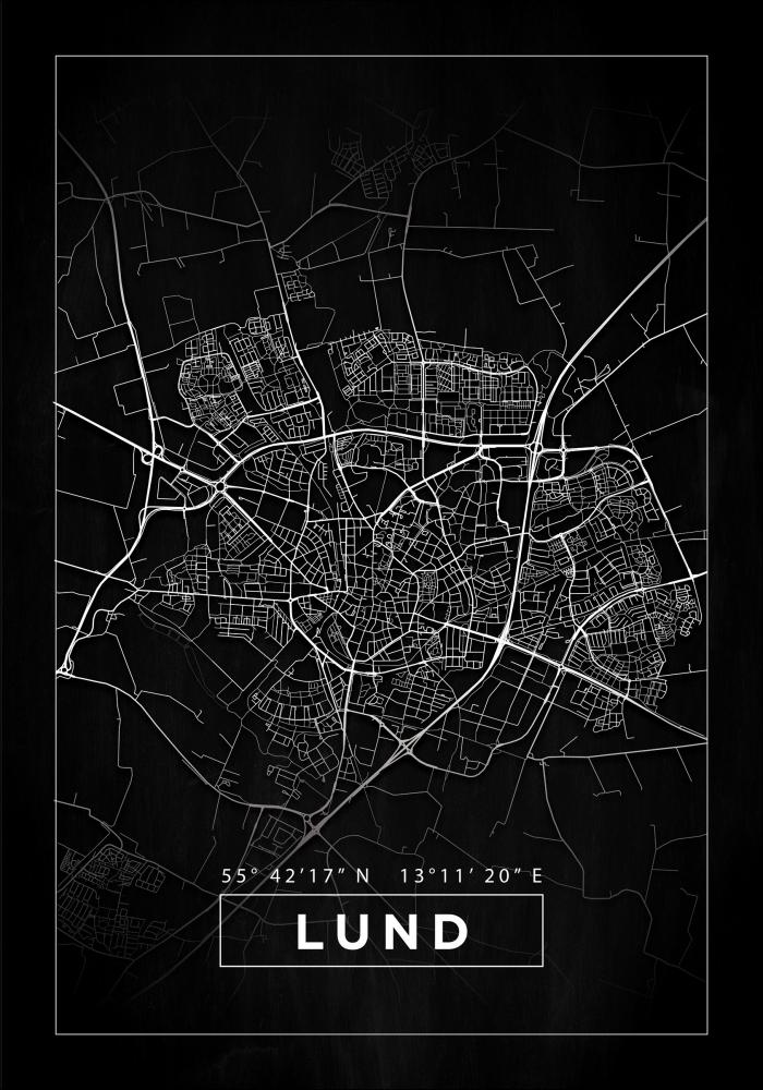 Mapa - Lund - Cartel Negro