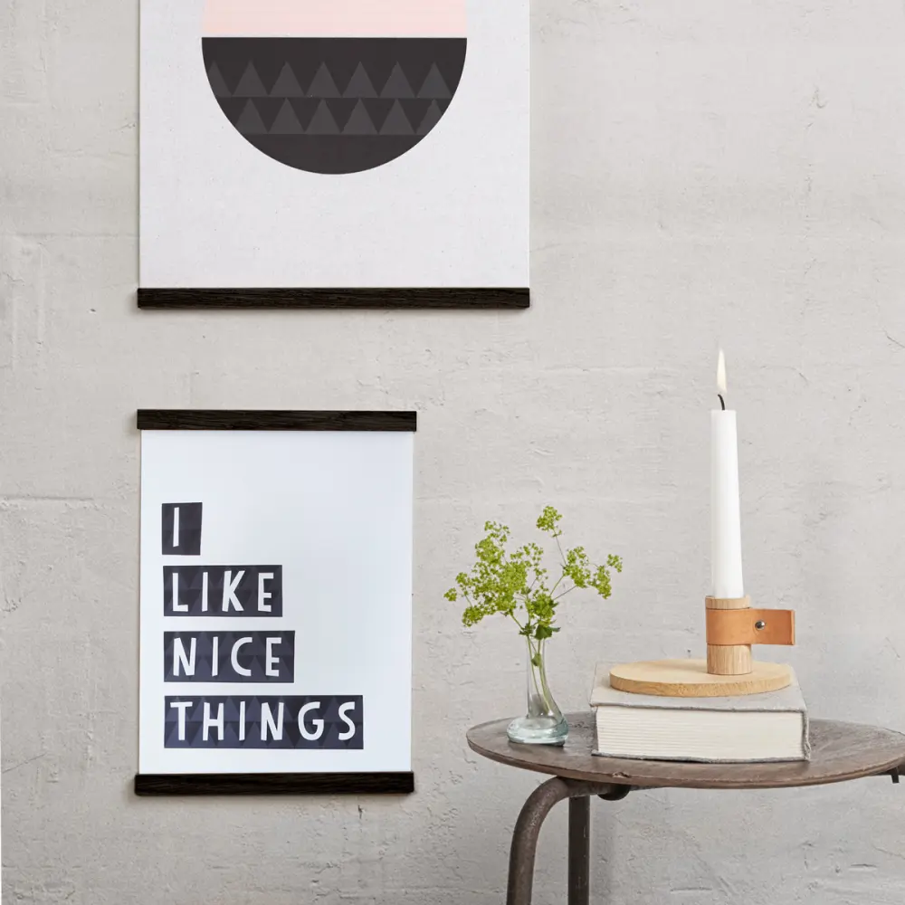 Wall Sticks Magnets Black Oak 42 cm