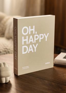 KAILA OH HAPPY DAY Grey - Coffee Table Photo Álbum (60 Negro Sidor)