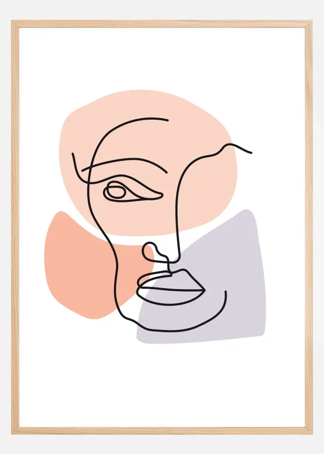 Abstract Face Multi Póster