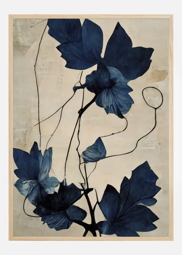 Indigo Flower Póster