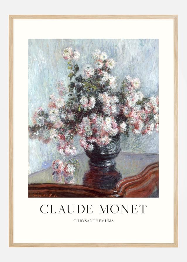 Claude Monet -Chrysanthemums Póster