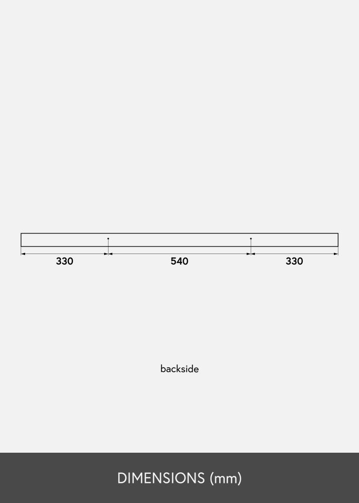 Estante para cuadros Roble 120 cm