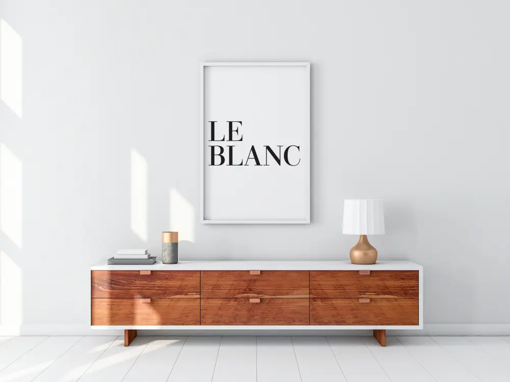 Le blanc Póster