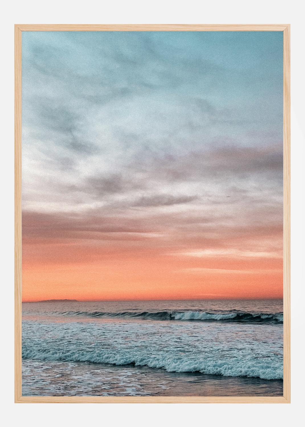 Product Image for Waves Under Sunset Póster (70x100 cm)