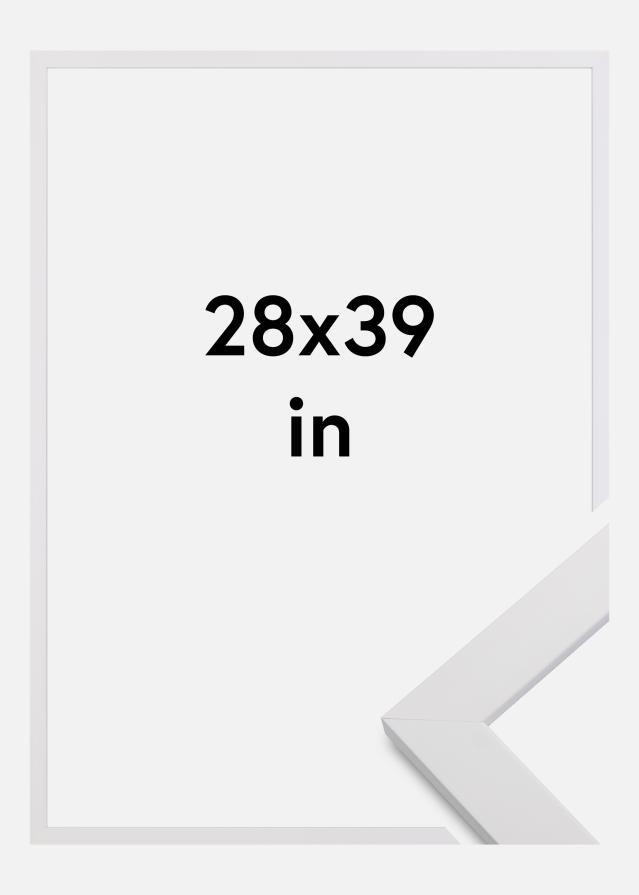 Marco White Wood Vidrio acrílico 28x39 inches (71,12x99,06 cm)