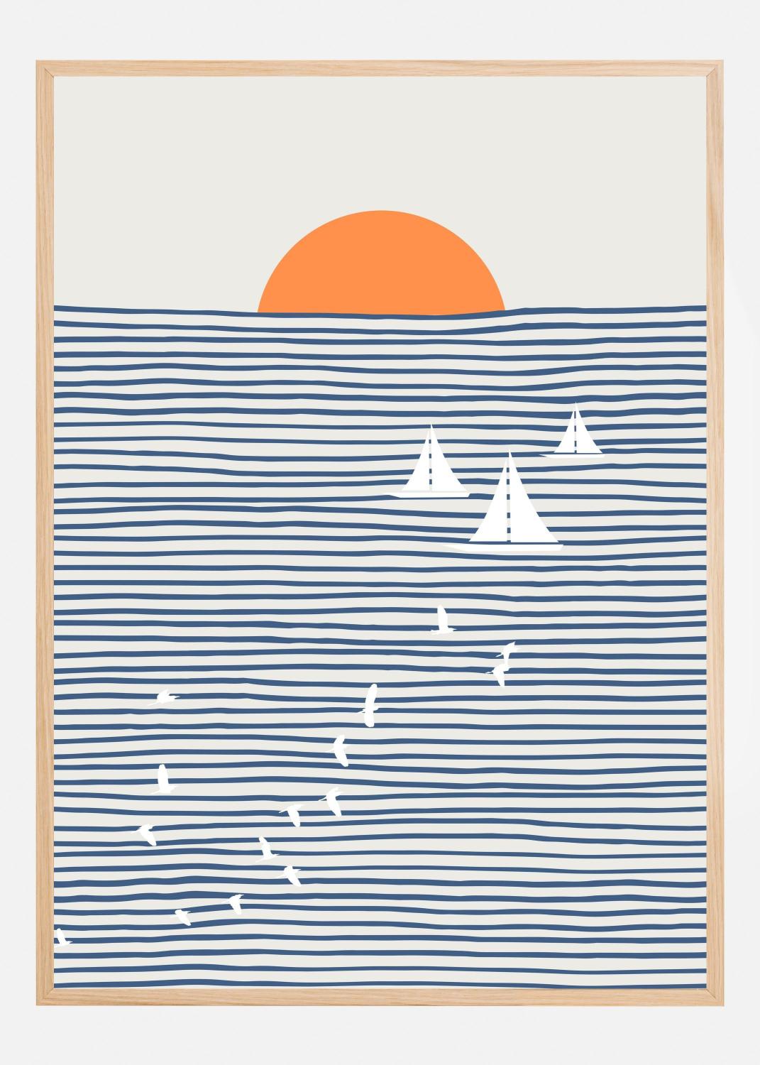 Product Image for Three White Sails Póster (40x60 cm)