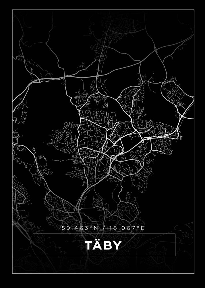 Mapa - Täby - Cartel negro