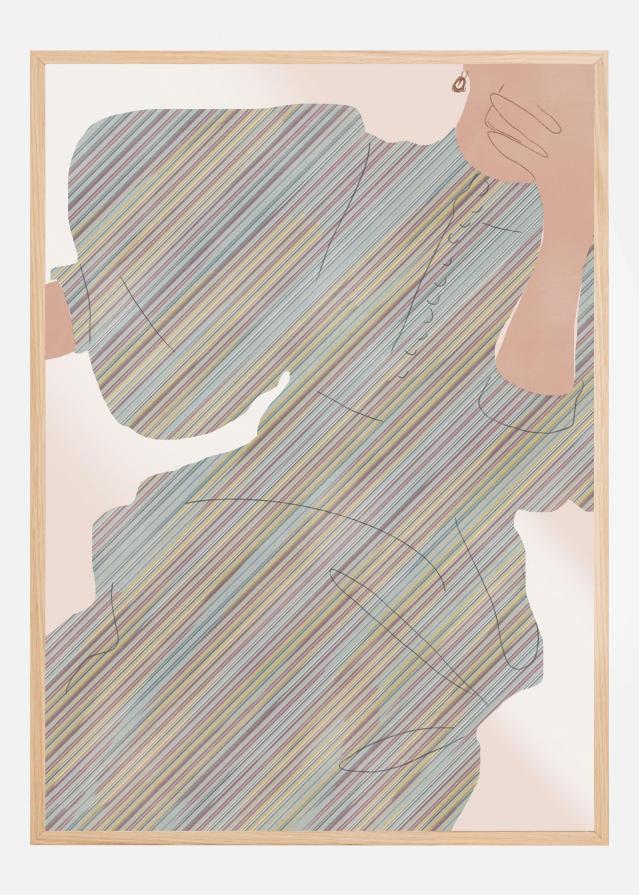 Selfie In Stripe Póster