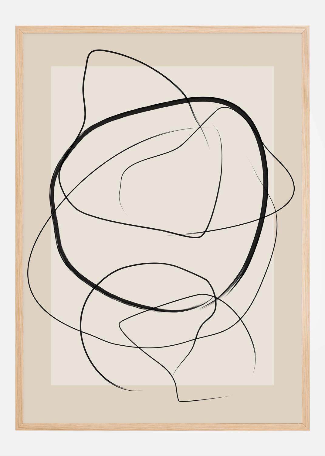 Product Image for Soft Abstract Lines Art Póster (30x40 cm)