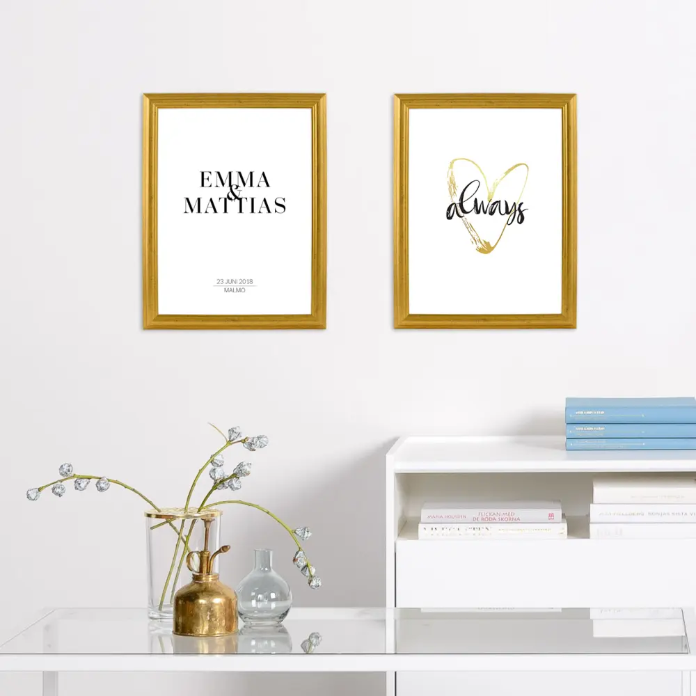 Stylish Wedding Nameposter