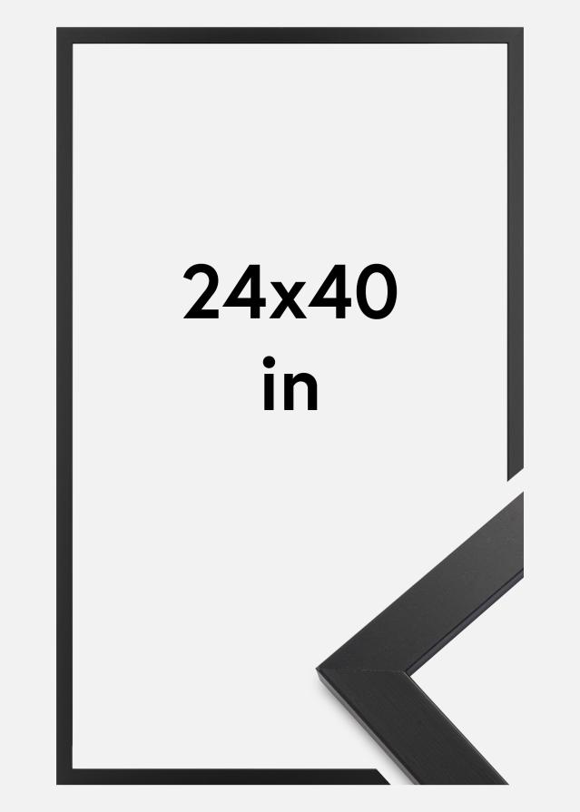 Marco Black Wood Vidrio acrílico 24x40 inches (60,96x101,6 cm)