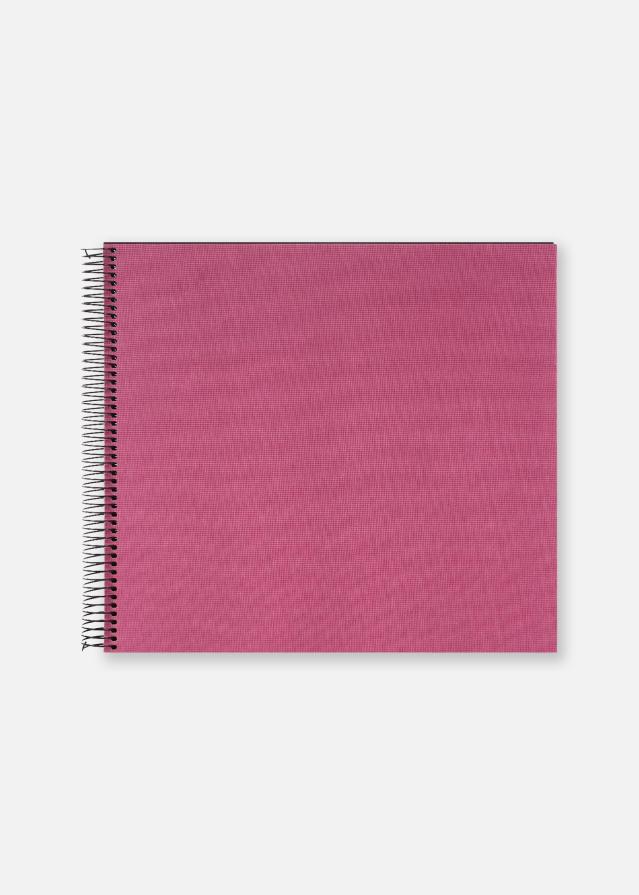 Bella Vista Álbum de espiral Fuchsia - 35x30 cm (40 Páginas negras / 20 hojas)