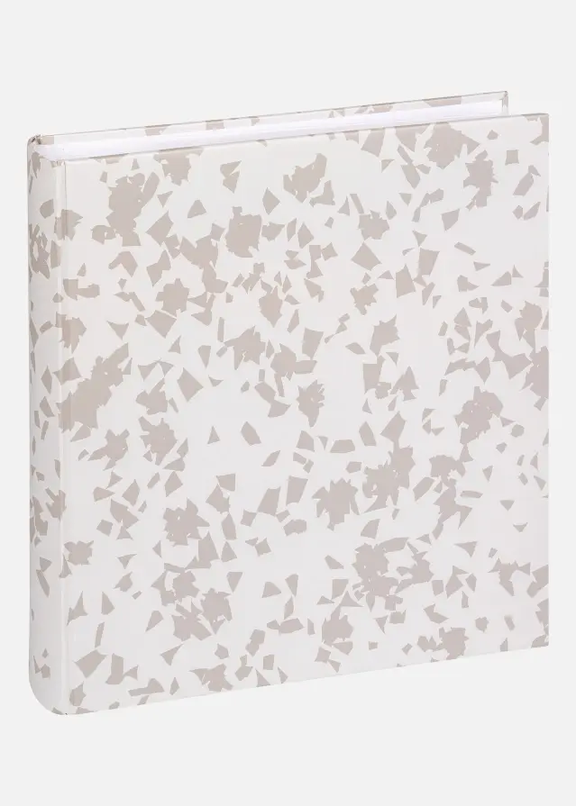 Terrazzo Stone Álbum Blanco - 28x29 cm (60 Páginas blancas / 30 hojas)