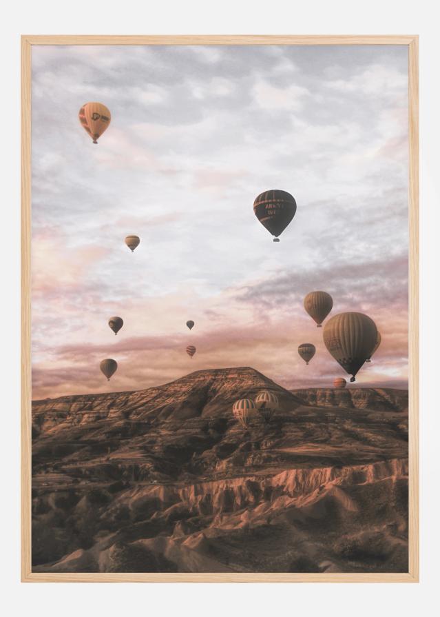 Cappodocia Hot Air Balloon Póster