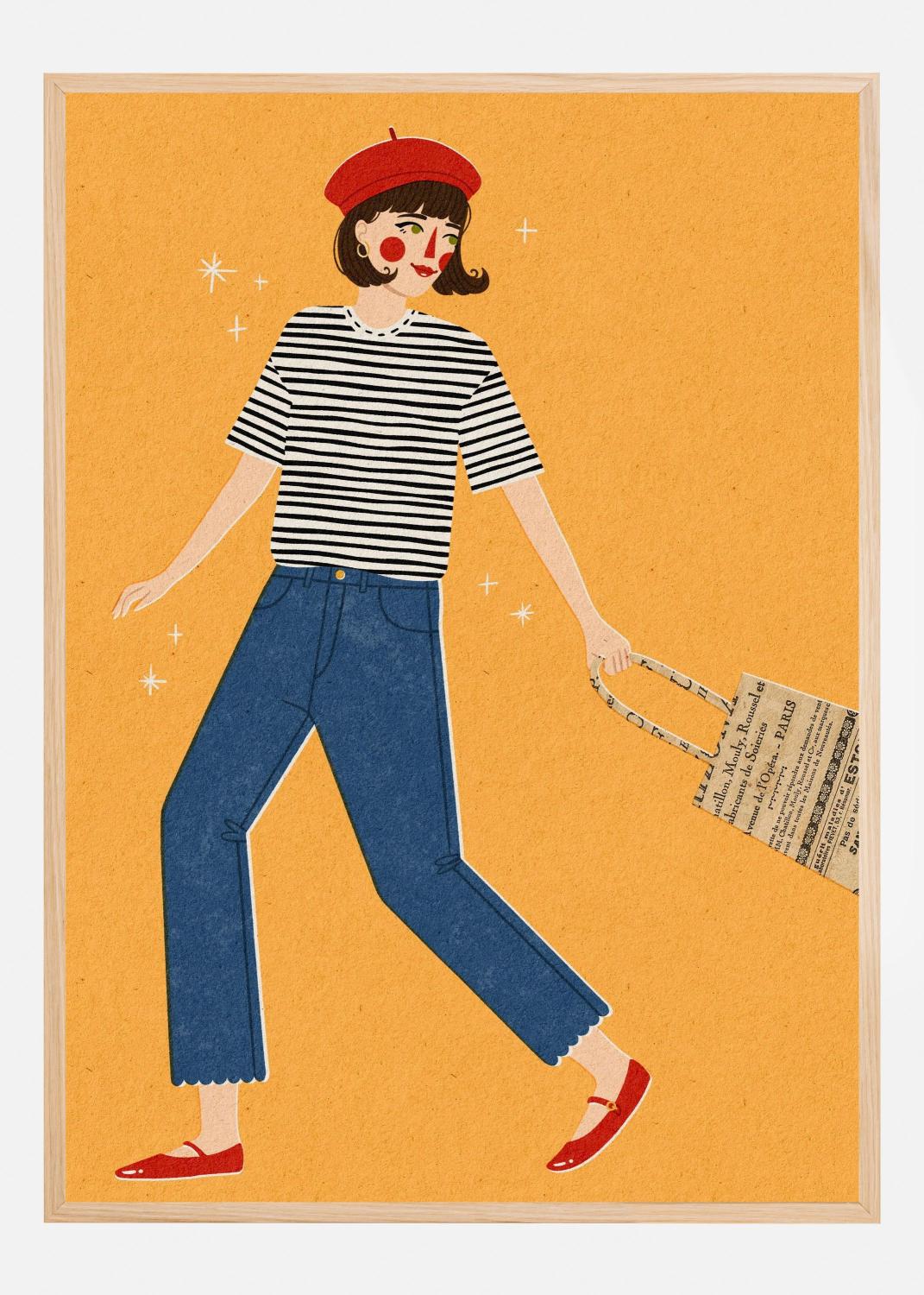 Product Image for French Girl Póster (21x29.7 cm (A4))