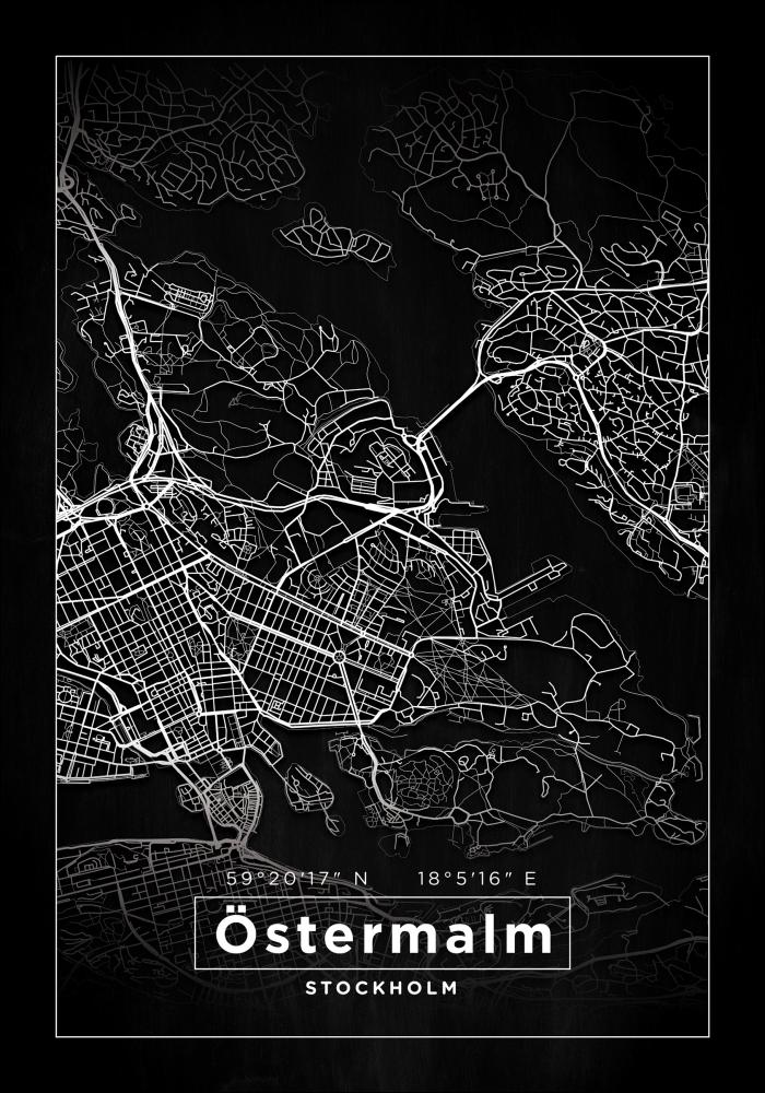 Mapa - Östermalm - Cartel Negro