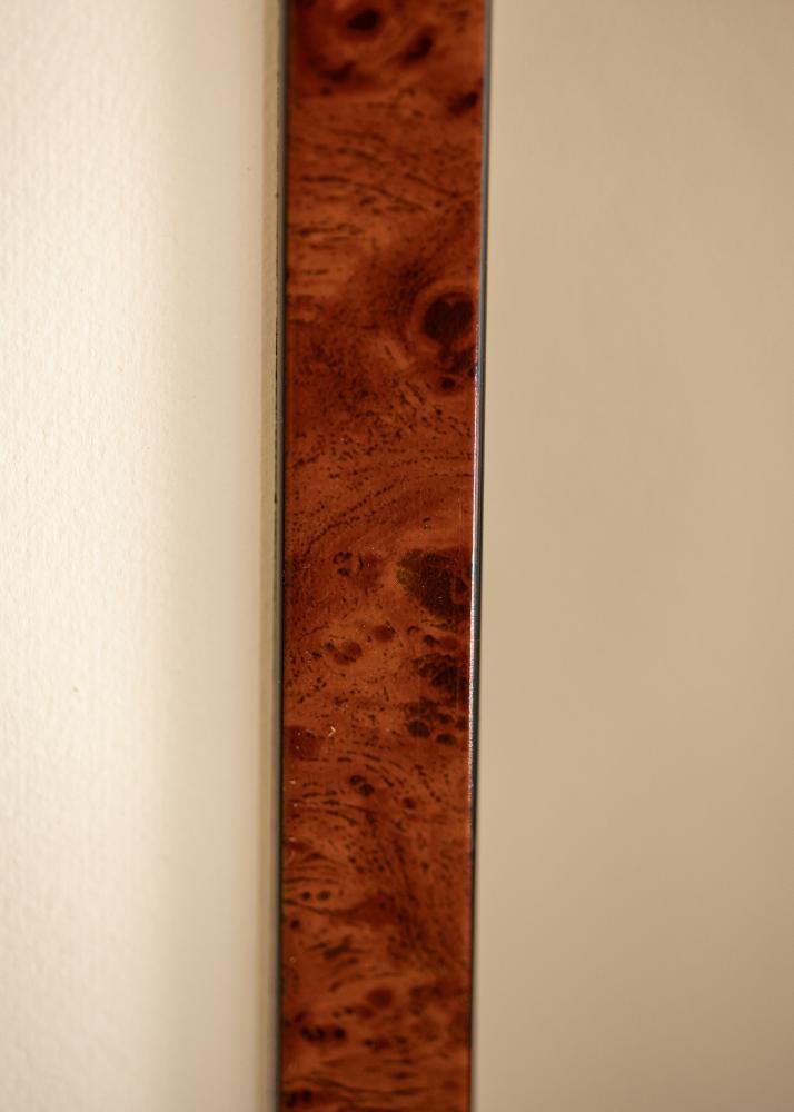 Marco Hermes Vidrio acrílico Burr Walnut 20x28 cm