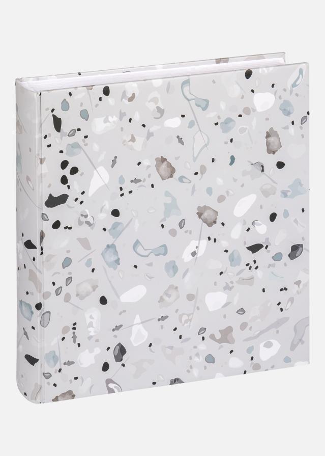 Terrazzo Stone Álbum Gris - 28x29 cm (60 Páginas blancas / 30 hojas)