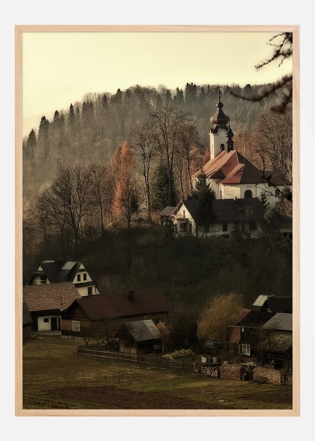 Autum Village Póster