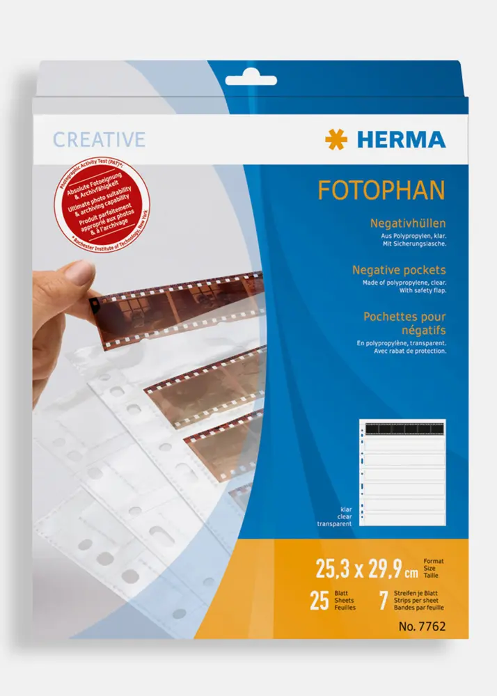 Herma fundas para negativas - 25 piezas
