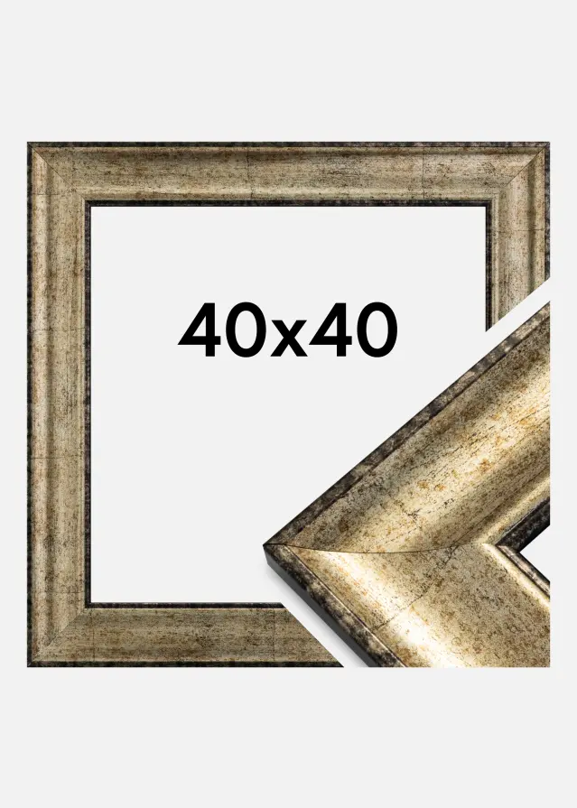 Marco Saltsjöbaden Vidrio acrílico Oro antiguo 40x40 cm