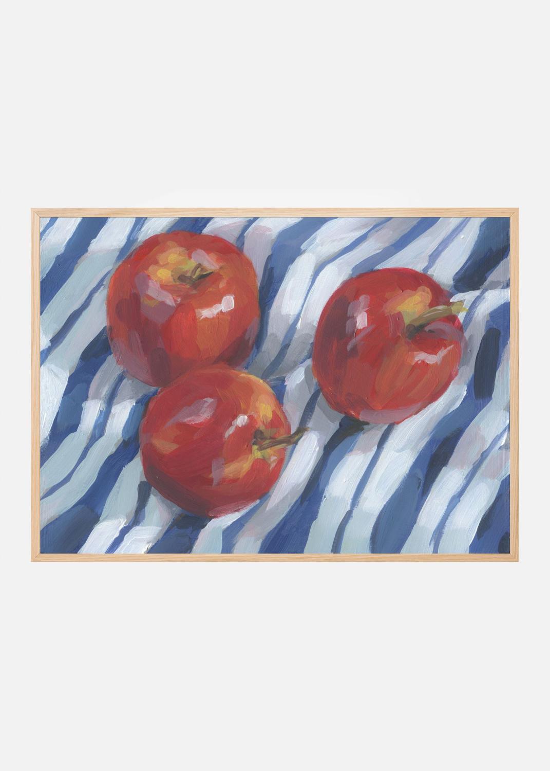 Product Image for Three Red Apples Póster (21x29.7 cm (A4))