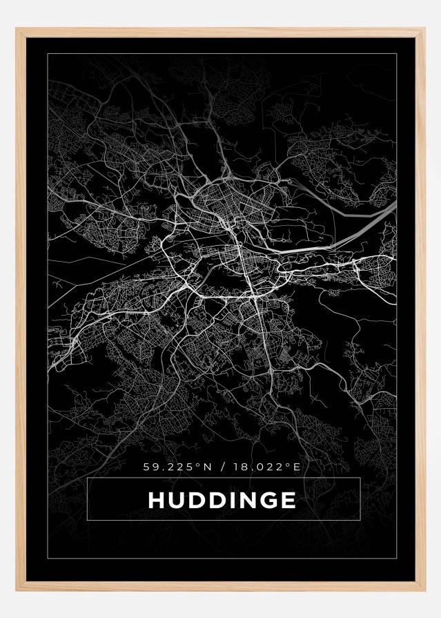 Mapa - Huddinge - Cartel Negro