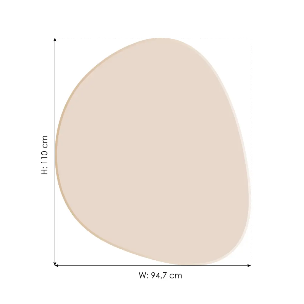 Espejo Shape Big Rose Gold 95x110 cm